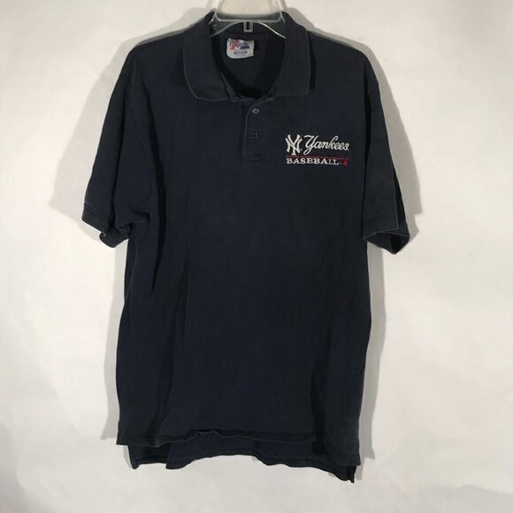MLB Majestic New York Yankees Baseball Polo Shirt - Picture 5 of 9